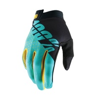 100% iTrack Gloves Black/Aqua