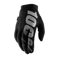 100% Brisker Cold Weather Black Gloves