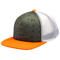 100% Stamped Orange Trucker Hat