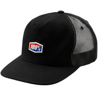 100% Voyager Trucker Hat Black