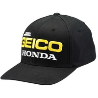 100% Geico Honda Black East Flexfit Hat