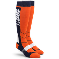 100% Hi Side Performance Orange Socks