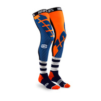100% Rev Knee Brace Sock Navy/Orange