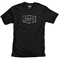 100% Essential Black/Black T-Shirt