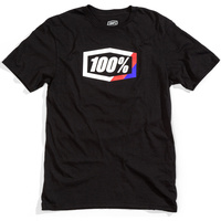 100% Stripes Youth Black T-Shirt