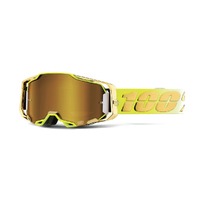 100% 'Armega' MX Goggles - Feelgood (Mirror Gold Lens)