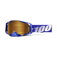 100% 'Armega' MX Goggles - Klein (Mirror True Gold Lens)