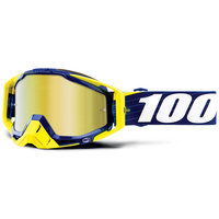 100% Racecraft Goggle Bibal/Navy True Gold Mirror Lens