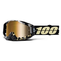 100% Racecraft Goggle Ergoflash True Gold Mirror Lens