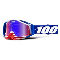 100% Racecraft Goggle Anthem Red/Blue Mirror Lens