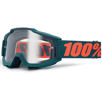100% Accuri Goggle Gunmetal Clear Lens 