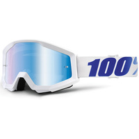 100% Strata Goggle Equinox Mirror Blue Lens
