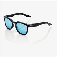 100% 'Hudson' Sunglasses - Matte Black Hiper Blue