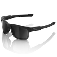 100% Type-S Sunglasses Soft Tact Black with Smoke Lens