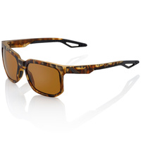 100% Centric Sunglasses Soft Tact Havana with Brown PeakPolar Lens