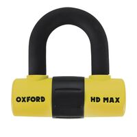 Oxford HD Max Padlock / Disc Lock 14mm Yellow