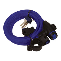 Oxford Cable Lock 1.8M X 12mm Blue