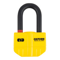 Oxford Boss Alarm Disc Lock (14mm Pin) Yellow