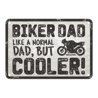 Oxford Garage Metal Sign: "Biker Dad"