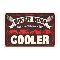 Oxford Garage Metal Sign: "Biker Mum"