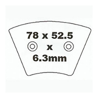 Premier Brake Pads - P Organic Standard