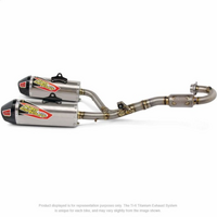 CRF250 14-17 T6 DUAL PRO SYSTEM | CARBON END CAP, S/LESS TUBING, Ti SILENCER, MA LEGAL