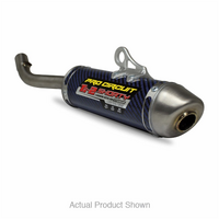 YZ125 22-26 Ti-2 SHORTY SILENCER, BLUE CARBON / KEVLAR / TITANIUM