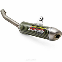 125SX/150SX; TC125 16-18 Ti-2 SHORTY SILENCER, CARBON / KEVLAR / TITANIUM