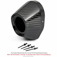 T6 4.5 CARBON END CAP RED | 4.5 outer, with 1.75 hole