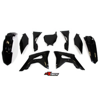 Rtech Honda Black Plastic Kit CRF R-X 450 2017-2018 (with Airbox Side Cover)