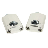 RHK Universal 1 1/8 Rubber M12 Bolt 60mm Silver (RHKBMS-04) Handlebar Mount