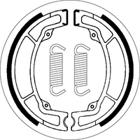 SBS 2033 BRAKE SHOES | WITH SPRINGS