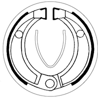 SBS 2043 BRAKE SHOES | WITH SPRINGS