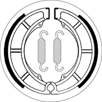 SBS 2052 BRAKE SHOES | WITH SPRINGS