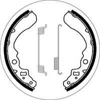 SBS 2053 BRAKE SHOES | WITH SPRINGS