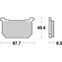 SBS 540HF FRONT/REAR PADS | CERAMIC STREET