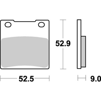 SBS556RQ REAR PADS | CARBON TECH RACE