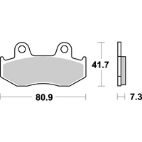 SBS 558HF FRONT/REAR PADS | CERAMIC STREET