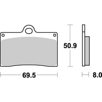 SBS 566HF FRONT/REAR PADS | CERAMIC STREET