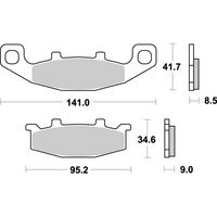 SBS 597LS REAR PADS | SINTER STREET