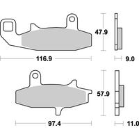 SBS 626HS FRONT PADS | SINTER STREET