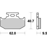 SBS 648SI FRONT/REAR PADS | SINTER OFF ROAD