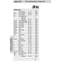 SBS 687LS REAR PADS | SINTER STREET