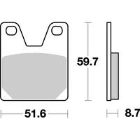 SBS 733LS REAR PADS | SINTER STREET