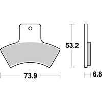 SBS 755SI FRONT/REAR PADS | SINTER OFF ROAD
