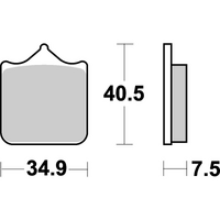 SBS 762DC FRONT PADS | DUAL CARBON RACE (RACE USE ONLY)