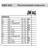SBS 840RSI FRONT/REARPADS | SINTER OFF ROAD RACE