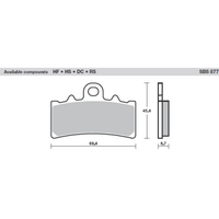 SBS 877HS FRONT PADS | SINTER STREET