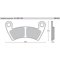 SBS 897SI FRONT/REAR PADS | SINTER