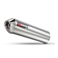 Scorpion Slip-On Exhaust - Oval S/Steel - for BMW F800ST (2007-13)